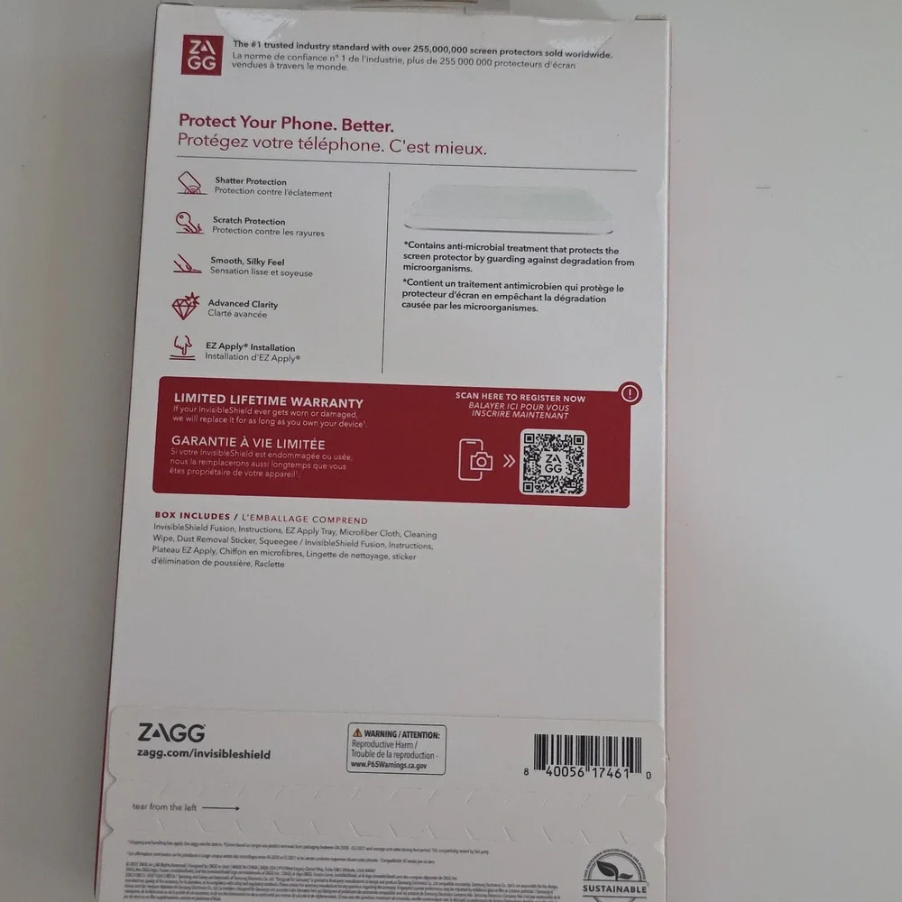 ZAGG Invisible Shield Screen Protector Samsung Galaxy S23+ 5G Compatible